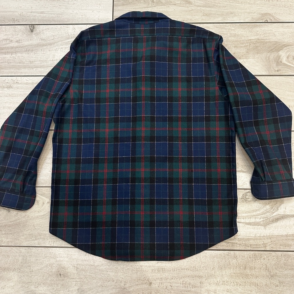 Vintage Pendleton Plaid Flannel Shirt wool size XL made in USA - Picture 7 of 9